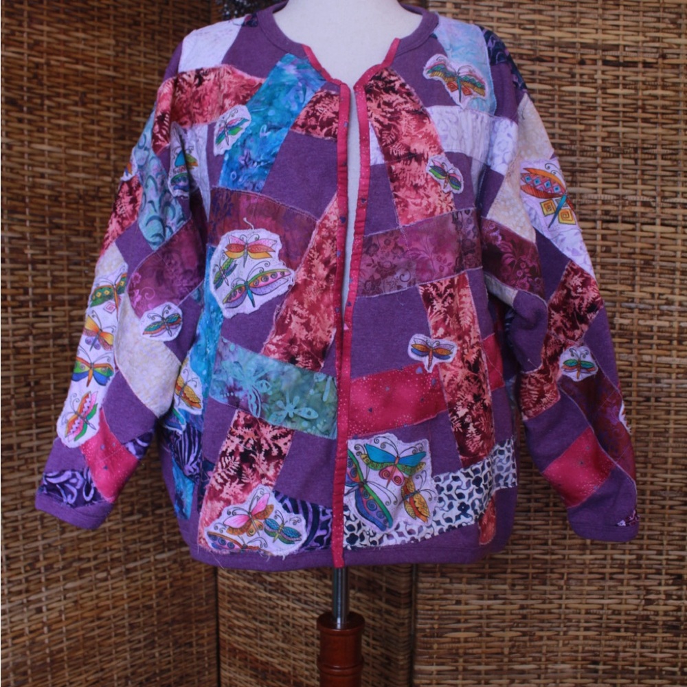 Vibrant Patchwork Women's Jacket - image 6